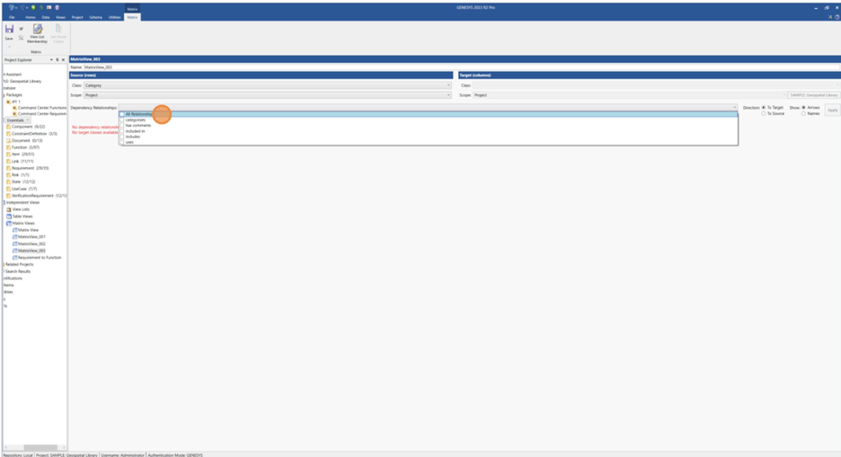 Dependency Relationship drop down Project.png